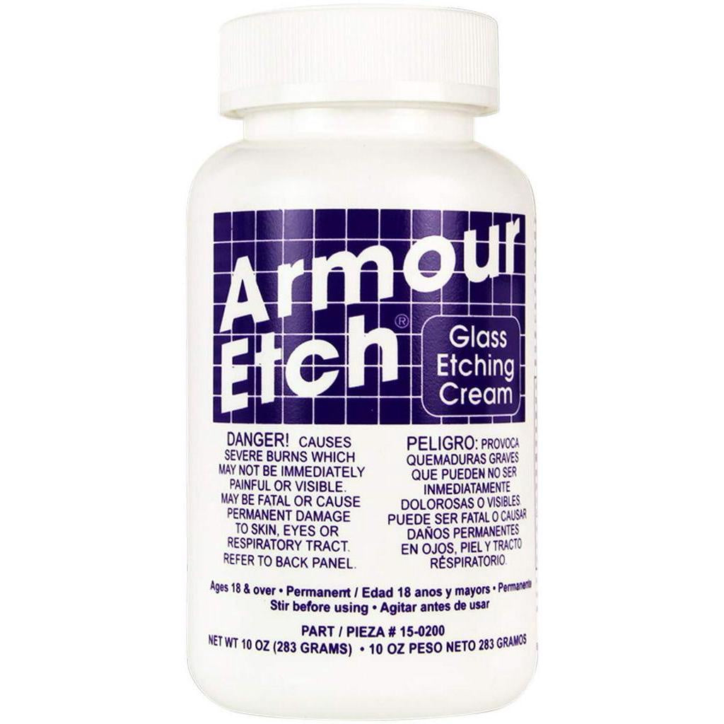 Permanent Armour Etch Glass Etching Cream, 10 oz. / 283g