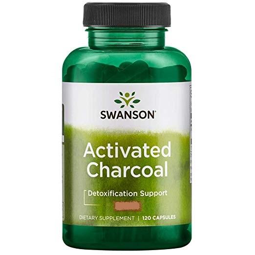 Swanson Activated Charcoal 260 Milligrams 120 Capsules PACKAGING MAY VARY