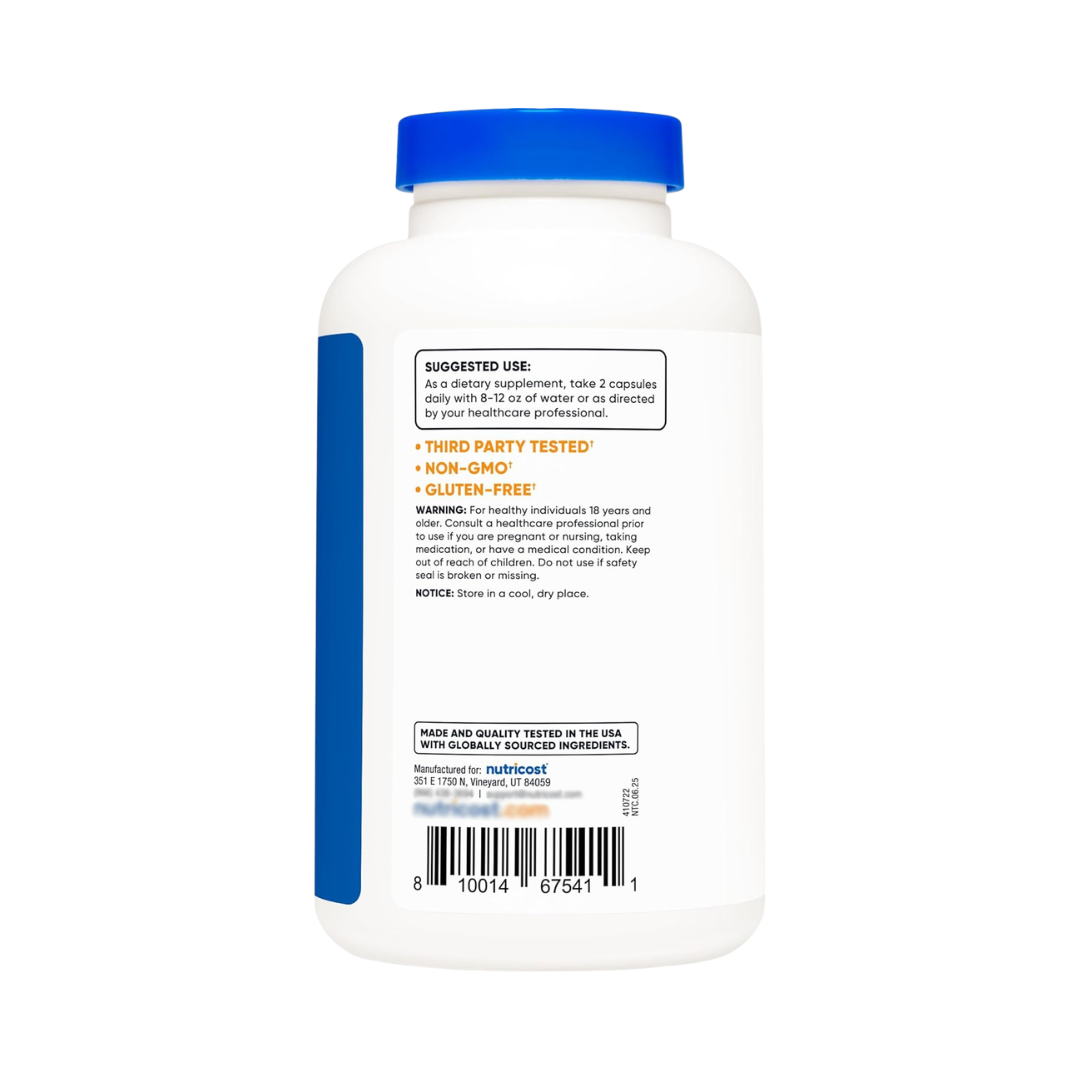 Nutricost L-Citrulline 1,500 mg, 180 Capsules