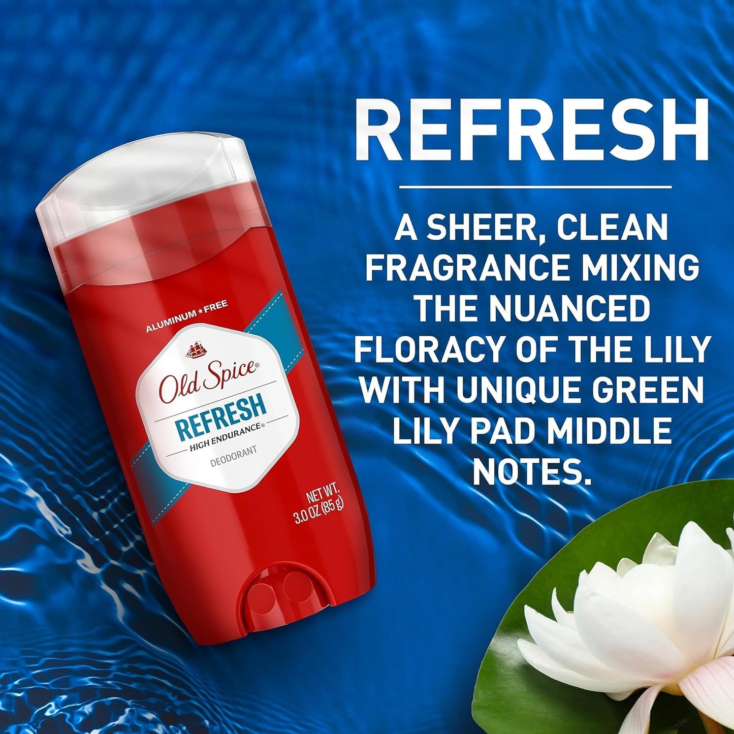 Old Spice Refresh High Endurance Deodorant 3.0 oz (85g)