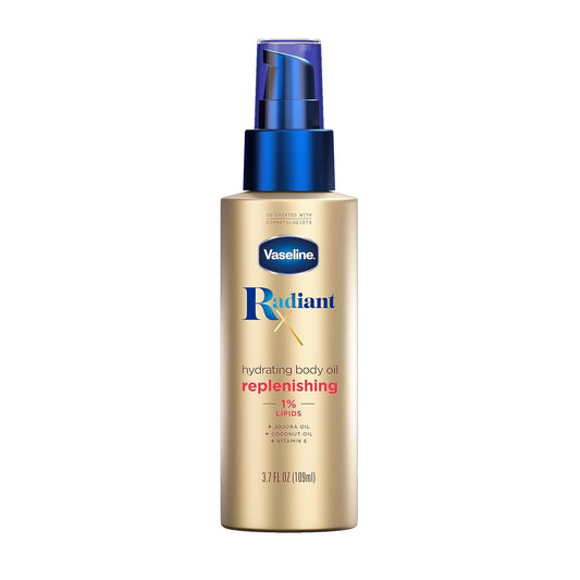 Vaseline Radiant X Replenishing Hydrating Body Oil with 1% Lipids, 109 ml / 3.7 fl. oz