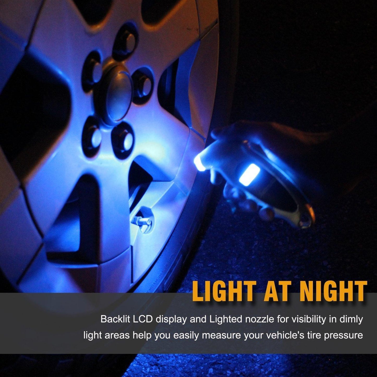 AstroAI Digital Tire Pressure Gauge 150 PSI 4 Settings LCD Silver (1 Pack) Packaging may Vary