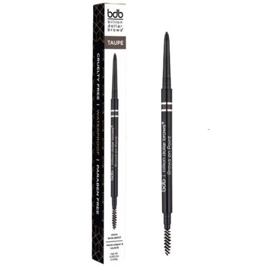 Billion Dollar Brows Cruelty Free, Watreproof, Paraben Free Taupe Micro Brow Pencil, 0.002oz 0.045g