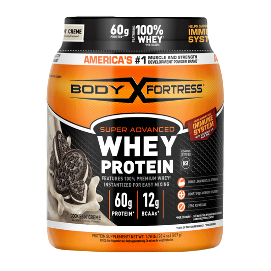 Body Fortress Whey Premium 60 g Protein Powder Cookies n' Cream Flavor, 1.78 lb / 807 g