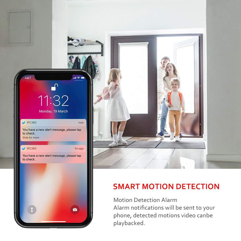 Victure PC540 1080P FHD Wireless Security Camera with Motion Detection, Night Vision &  2-Way Audio