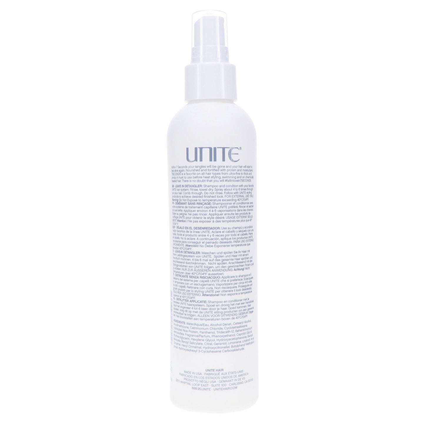 Unite Professional Salon System 7 Seconds Detangler Leave in Conditioner 236 mL