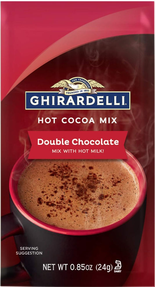 Ghirardelli Hot Cocoa Double Chocolate Mix  24 g / 0.85 oz., 1 Packet