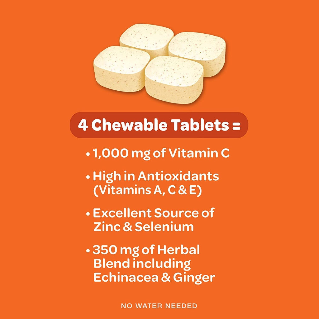 Airborne Citrus Flavor ORIGINAL Vitamin C 1000mg, 116 Chewable Tablets