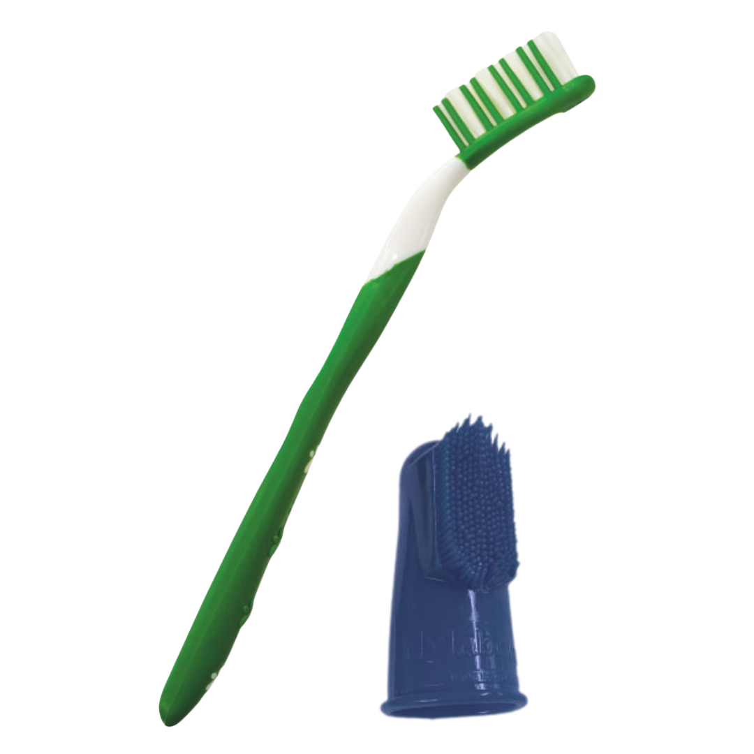 Nylabone Oral Care Puppy Finger Brush and Toothbrush