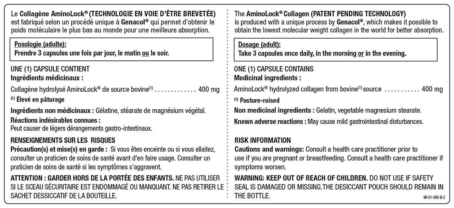 Genacol AminoLock Collagen, Original Formula 90 Capsules