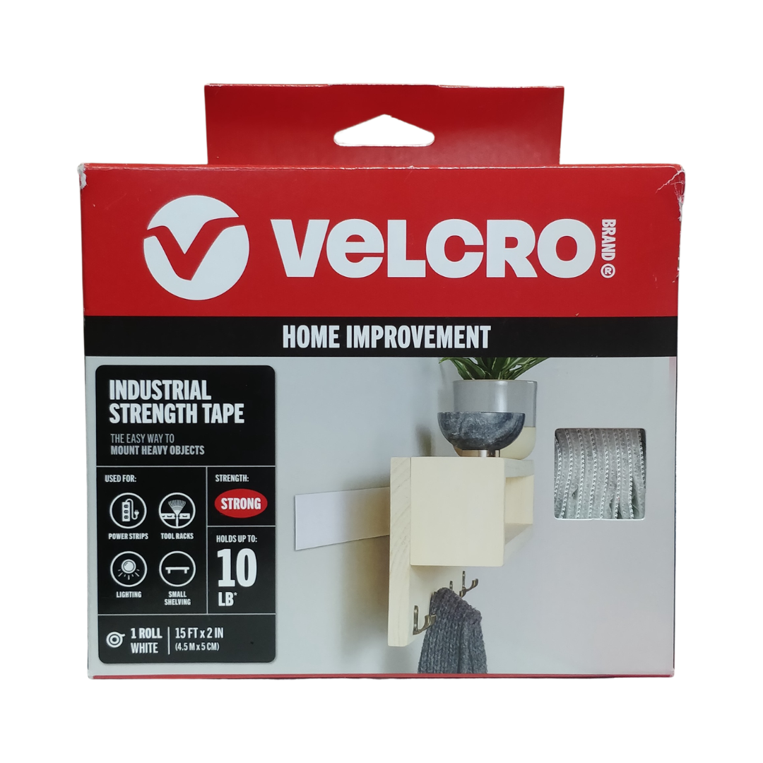 Velcro Industrial Strength Tape Strong 15 ft x 2 in, 1 Roll