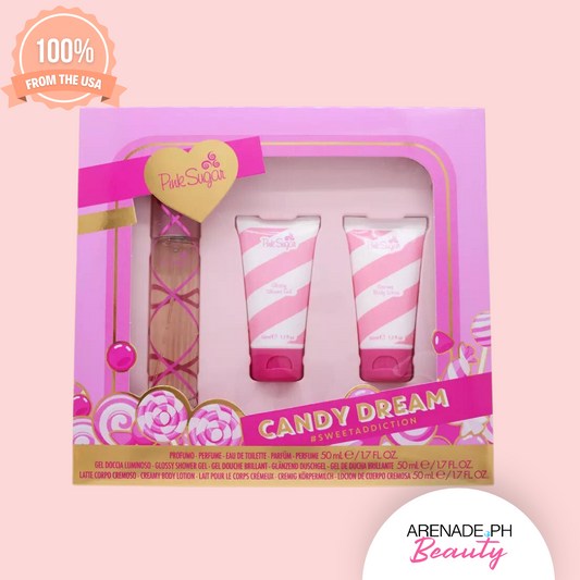 Pink Sugar Candy Dream Shower Gel, Lotion and Perfume 3-Piece Set - 50ml / 1.7 fl oz