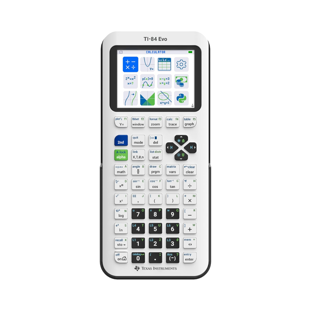 Texas Instruments TI-84 Evo Calculator, White