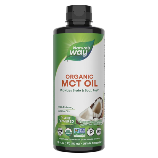 Nature's Way Organic MCT Coconut Oil Supplement, 16 oz / 480 ml