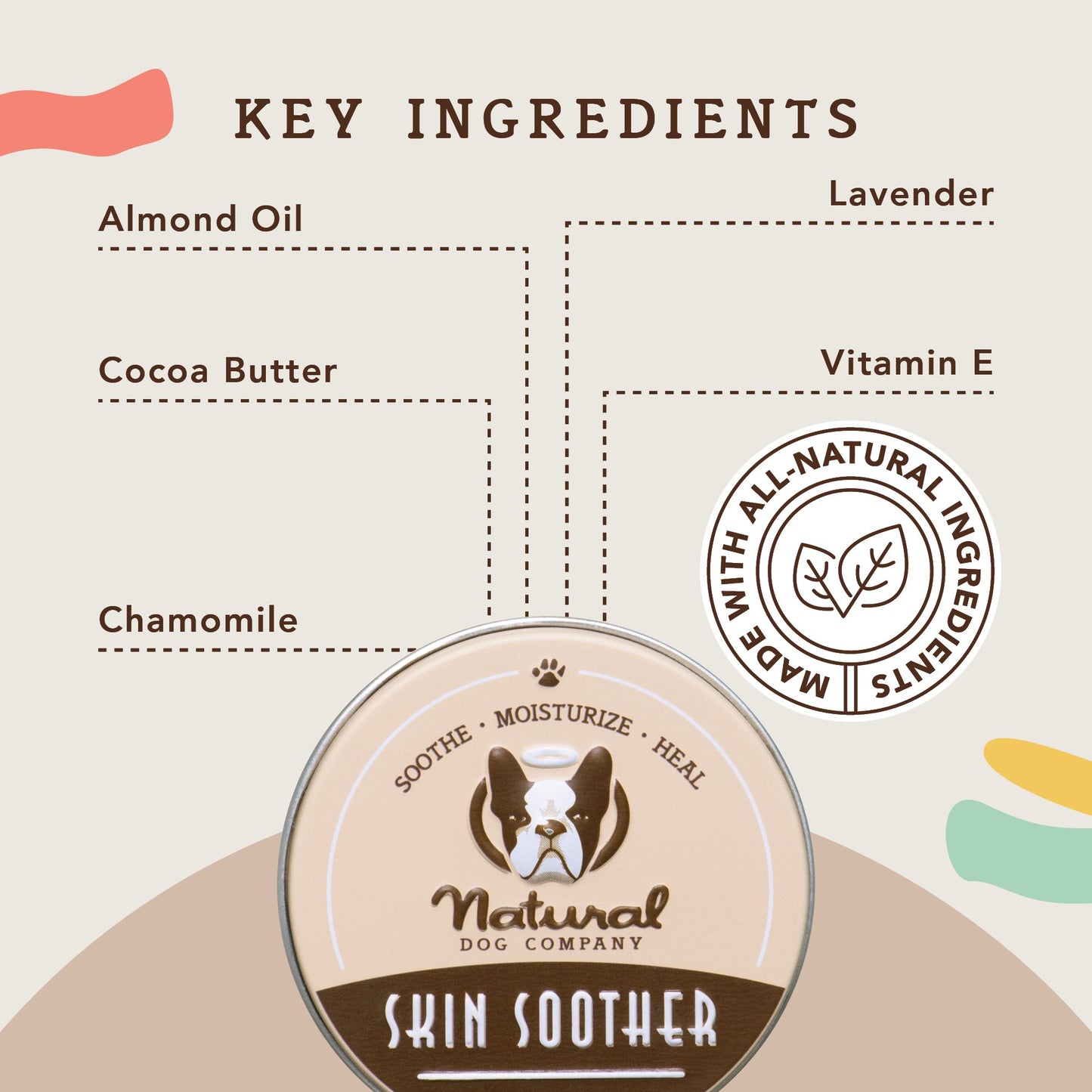 Natural Dog Company Skin Soother Allergy And Itch Relief for Dogs