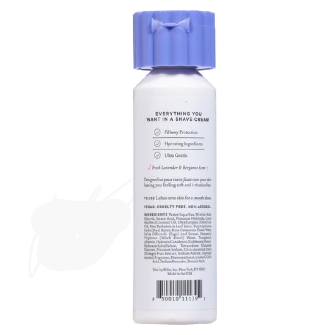 Billie Whipped Shave Cream Fresh Lavender & Bergamot Scent, 6.5 fl. oz