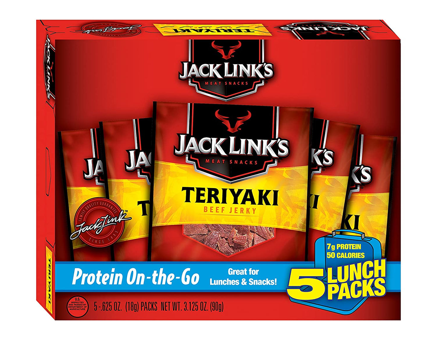 Jack Links Snack Packs Teriyaki, 0.62 oz