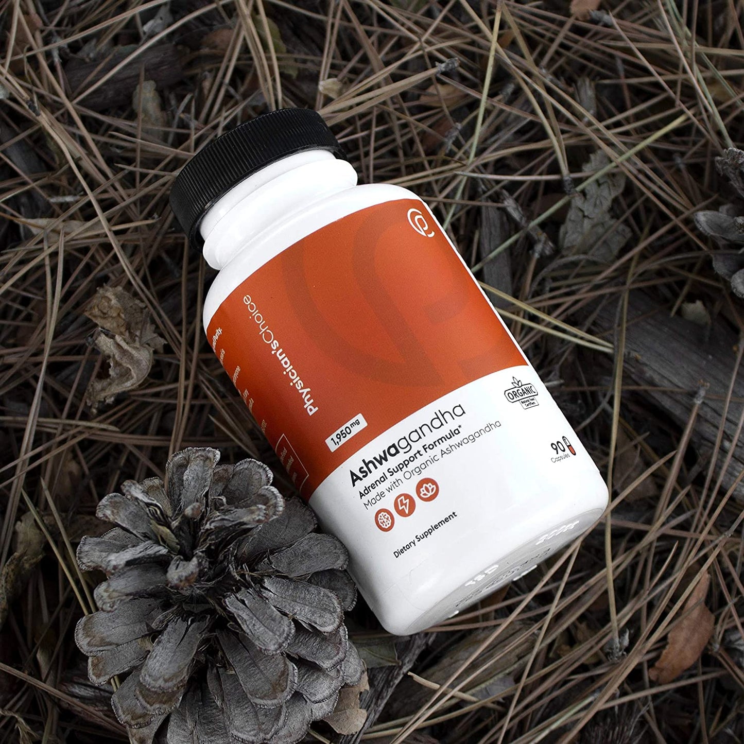 Physicians Choice 1950mg Organic Ashwagandha 90 Caps