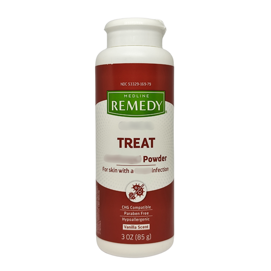 Medline Remedy Treat Powder for Sensitive Skin, 3 oz. / 85 g