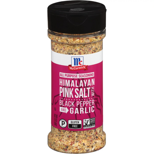 Mc Cormick All Purpose Seasoning Himalayan Pink Salt With Black Pepper And Garlic - 184g