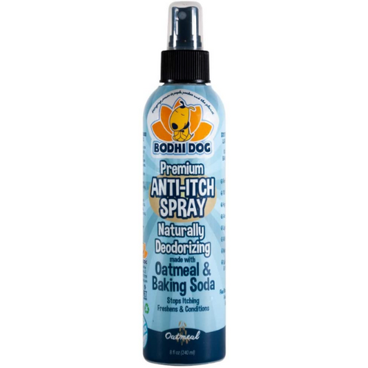 Bodhi Dog Premium Anti-Itch Spray Naturally Deodorizing Made with Oatmeal & Baking Soda, 8 fl.oz / 240ml