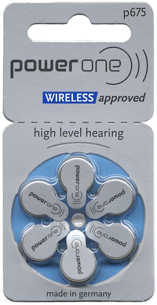 Power One Wireless p675 Hearing Aid Batteries, Pack of 120