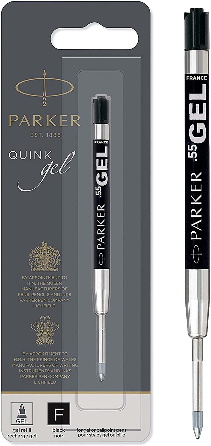 Parker Quink Gel Ball Pen Refill Fine Point Black Ink