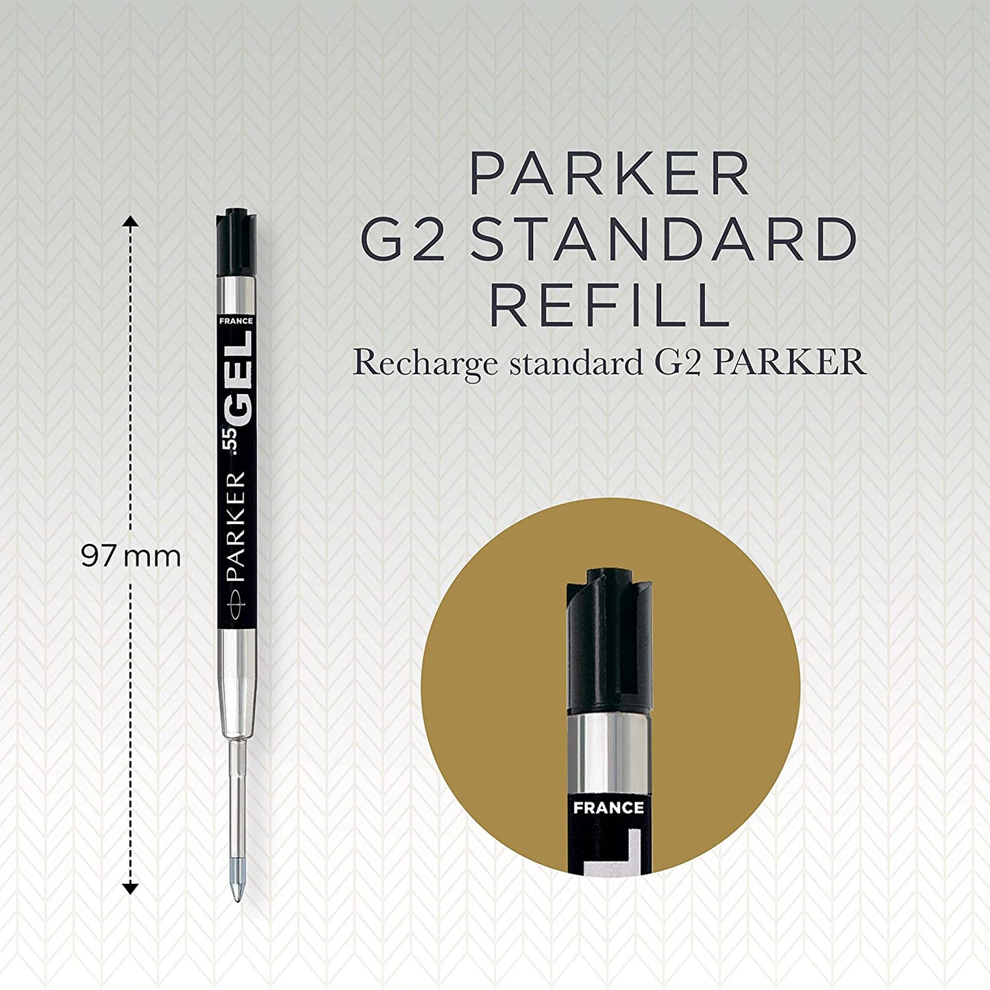 Parker Quink Gel Ball Pen Refill Fine Point Black Ink