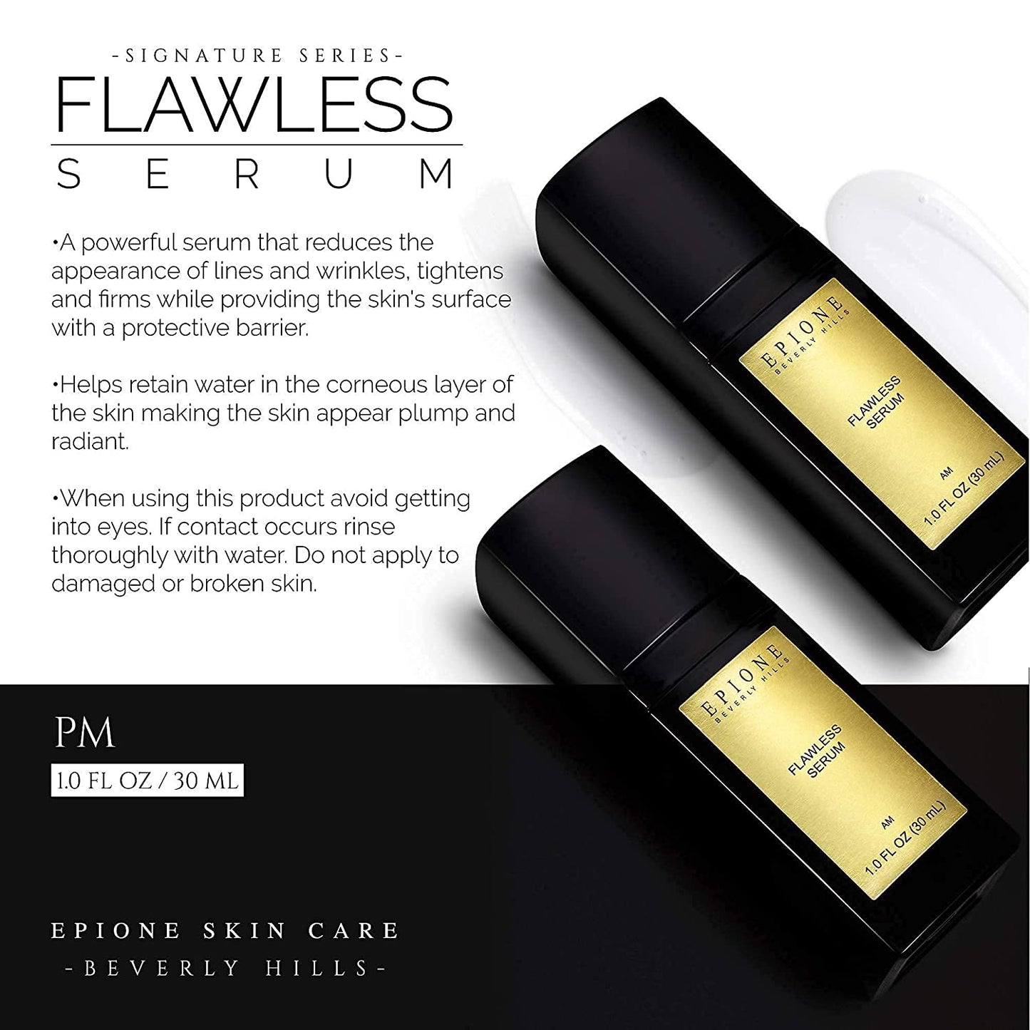 Epione Flawless Serum by Dr. Simon Ourian, Anti Aging Serum to Reduce the Appearance of Wrinkles, Tightening and Firming Wrinkle Cream for a Radiant Complexion, Beverly Hills Skin Care