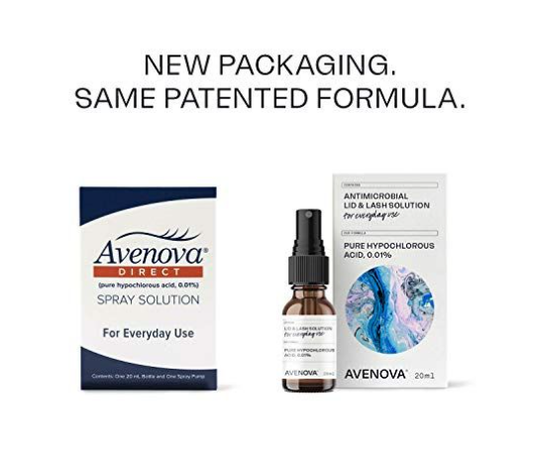 Avenova Eyelid and Lash Cleanser Soothing and Effective Relief Pure and Gentle Spray, (20 mL)
