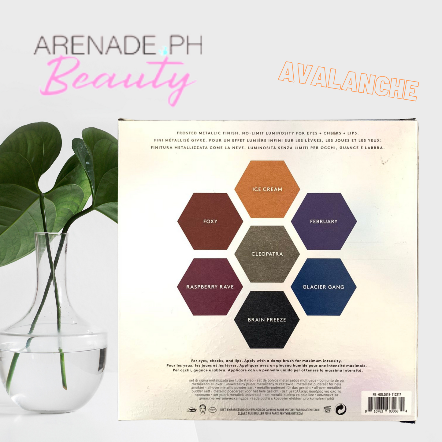 Avalanche All Over Metallic Powder Set  FENTY BEAUTY BY RIHANNA 7 x 1 g