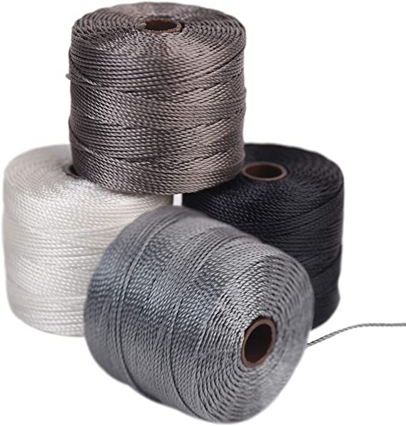 The Beadsmith S-Lon #18 Cord Multipack with 4 Spools (Basic Mix) TEX210 77  yrd/spool