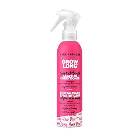 Marc Anthony Grow Long Super Fast Strength Leave In Conditioner Detangles Caffeine+ Ginseng 250 ml