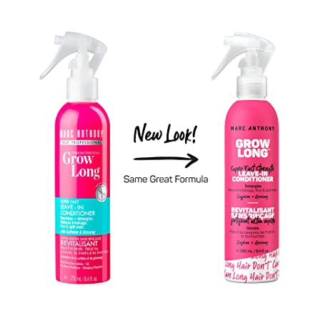 Marc Anthony Grow Long Super Fast Strength Leave In Conditioner Detangles Caffeine+ Ginseng 250 ml