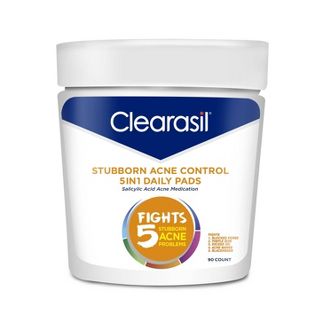 Clearasil Stubborn Acne Control 5in1 Daily Facial Cleansing Pads (90 Count)