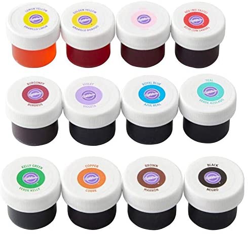 Wilton Icing Colors Gel Based Food Color 12 Count