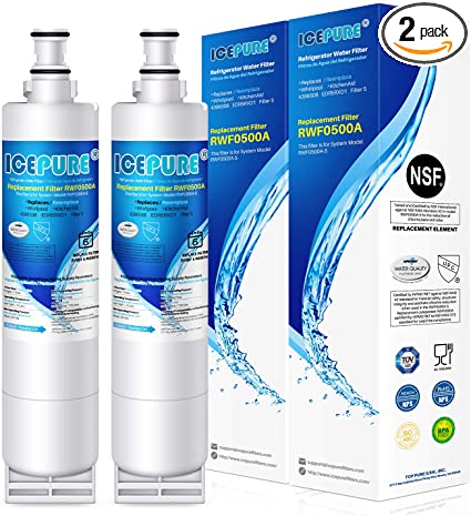 II C E P U R E Refrigerator Water Filter Replacement for EveryDrop 4396508 2Pack PACKAGING MAY VARY