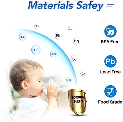 II C E P U R E Refrigerator Water Filter Replacement for EveryDrop 4396508 2Pack PACKAGING MAY VARY