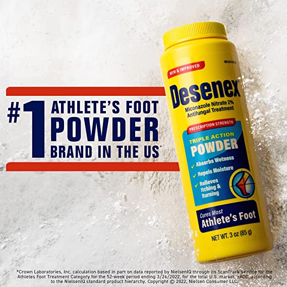 Desenex Athlete's Foot Powder Relieves Itching & Burning, 3 oz. / 85g