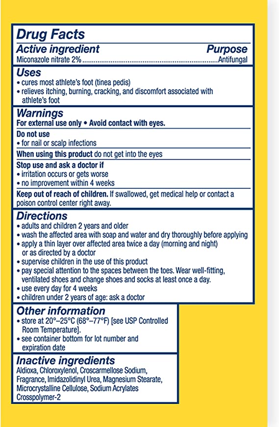 Desenex Athlete's Foot Powder Relieves Itching & Burning, 3 oz. / 85g