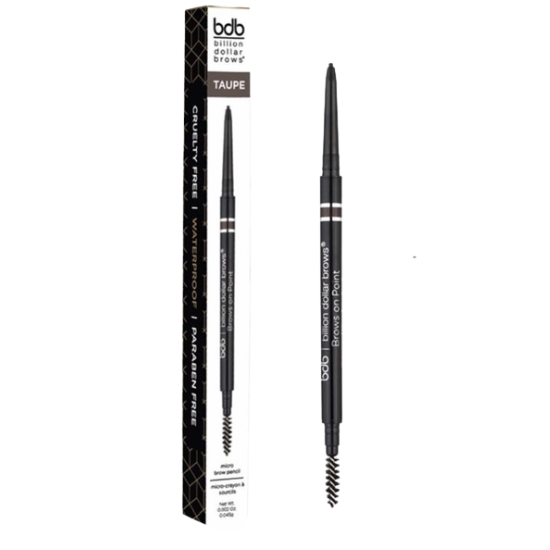 Billion Dollar Brows Cruelty Free, Watreproof, Paraben Free Taupe Micro Brow Pencil, 0.002oz 0.045g
