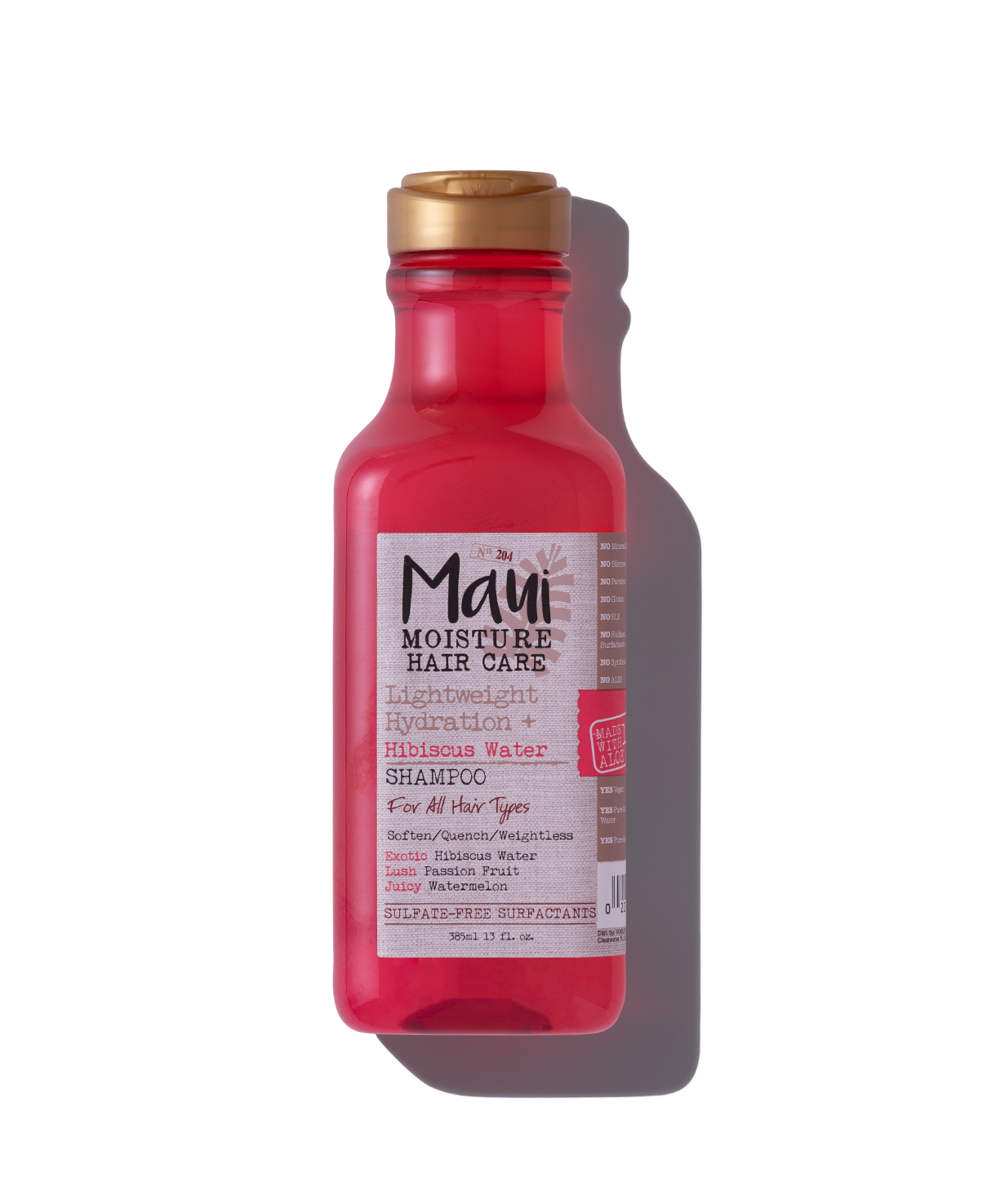 Maui Moisture Hair Care Lightweight Hydration with Hibiscus Water For All Hair Types Shampoo, 385 ml 13fl oz.