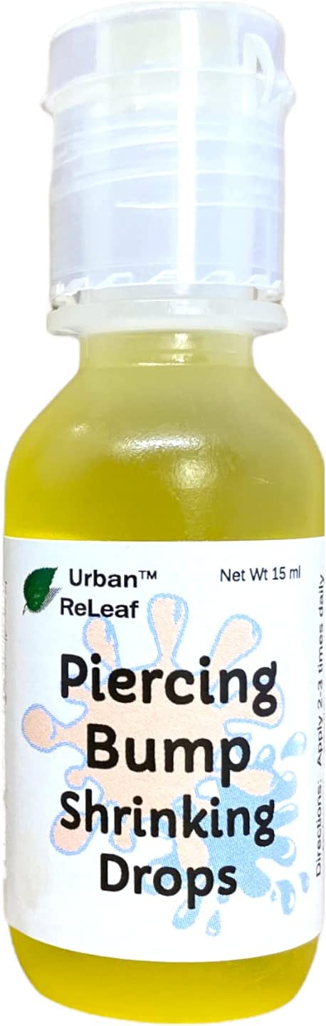 Urban ReLeaf Piercing Bump Shrinking Drops Aftercare Liquid 100% Natural with Essential Oils, 15ml