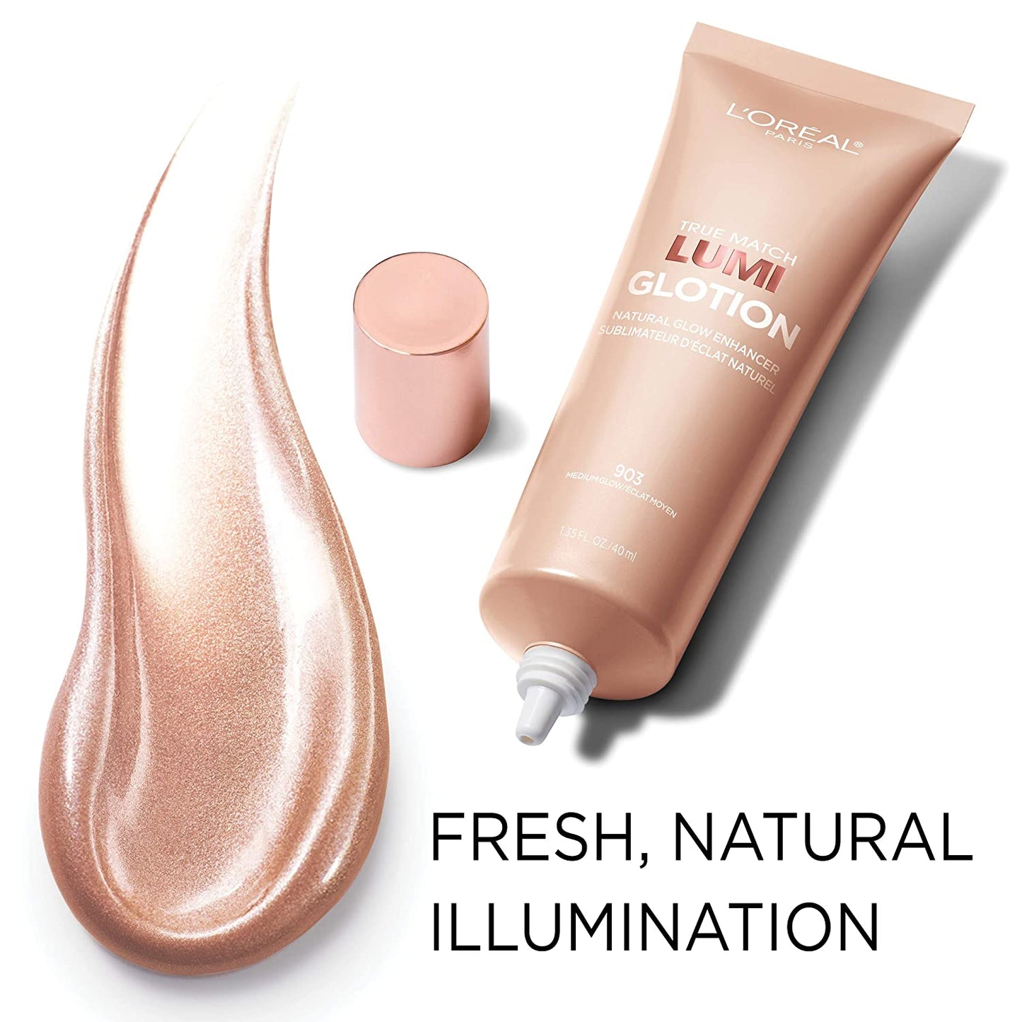 L'Oreal Paris True Match Lumi Glotion Natural Glow Enhancer 902 Light Glow 40mL, 1 Count