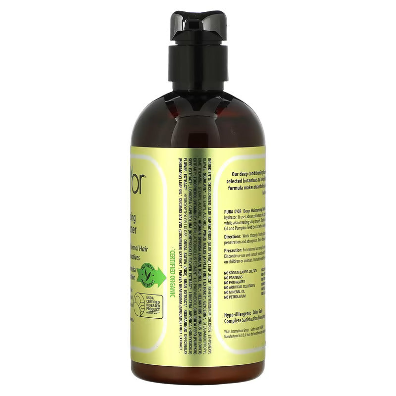 Pura D'or Deep Moisturizing Biotin Conditioner Aloe Vera Enhanced Formula 473 mL, 1 Count