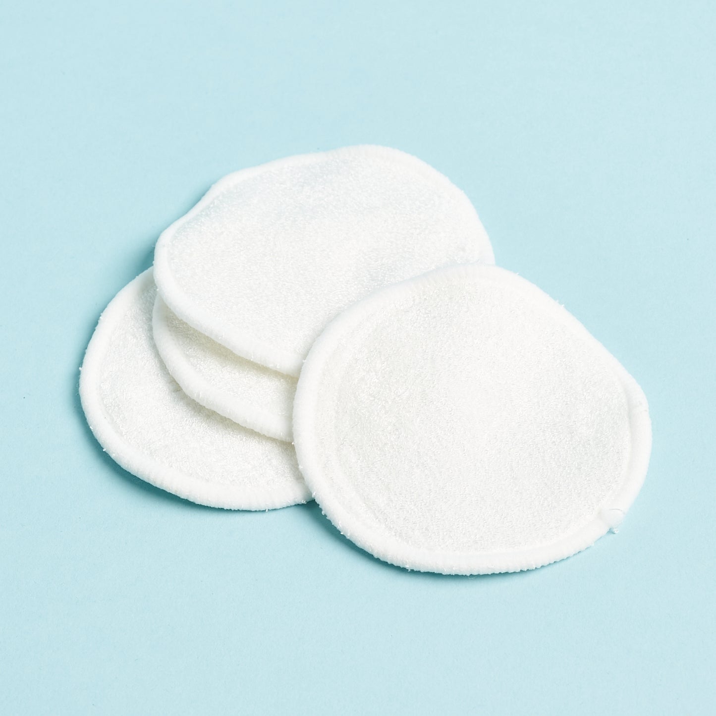 Nature Luxe + Willow Reusable Bamboo Makeup Removal 4 Pads Vegan, 1 Pouch