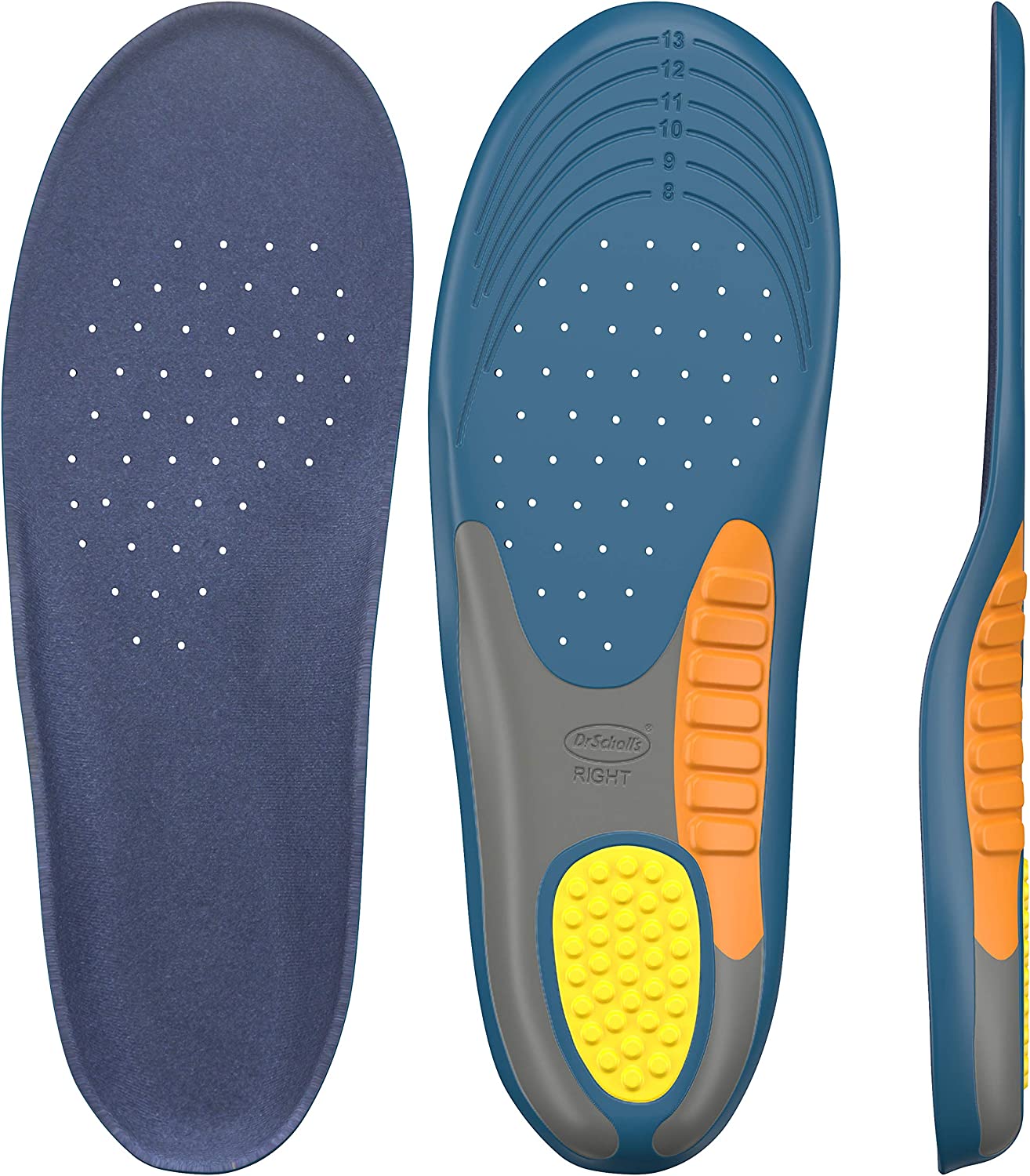 Dr. Scholl's Pain Relief Orthotics 1 Pair Heavy Duty Support For MEN SIZES 8-14 PACKAGING MAY VARY