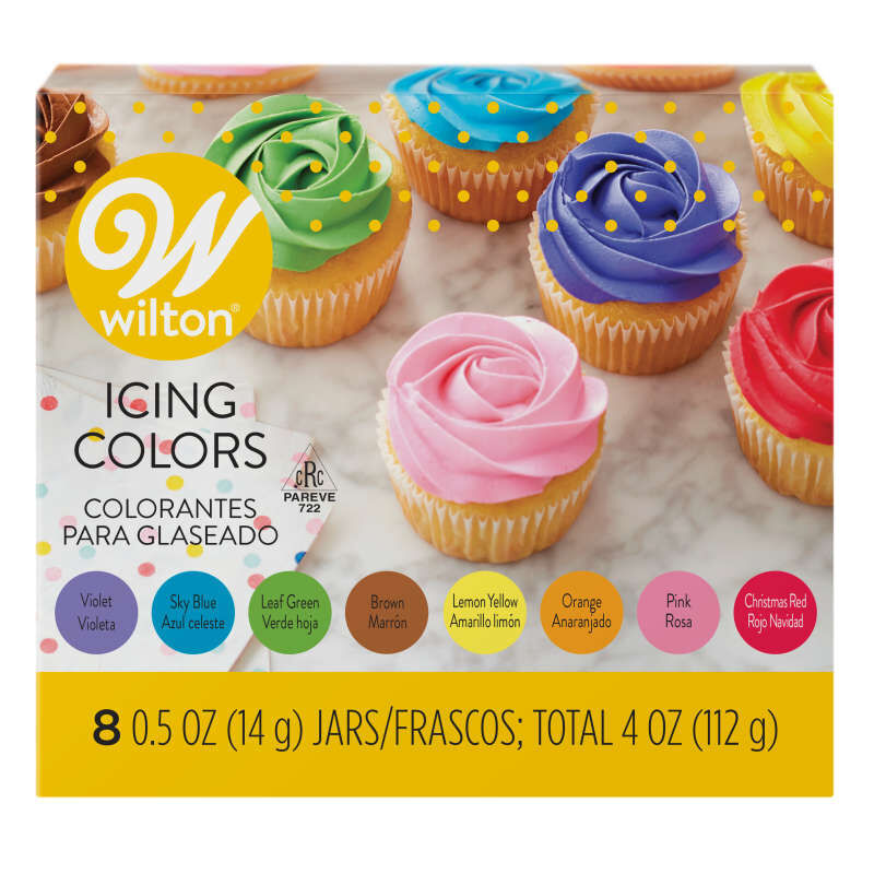Wilton Icing Colors Gel-Based, 8 Count