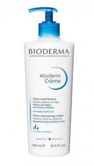 Bioderma Atoderm Creme Ultra-Nourishing Cream for Normal to Dry Sensitive Skin, 16.9 fl.oz / 500ml