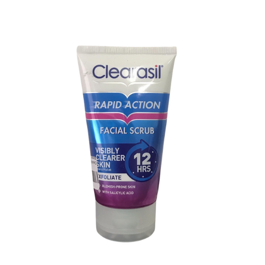 Clearasil Rapid Action Facial scrub Visibly clearer skin to 12hrs 4oz